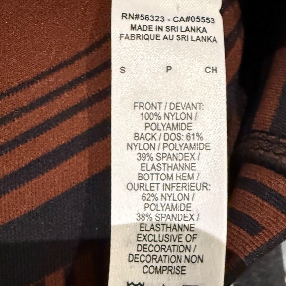 Nike FE/NOM Flyknit Sports Bra in Orange/Brown & Black - Picture 7 of 7